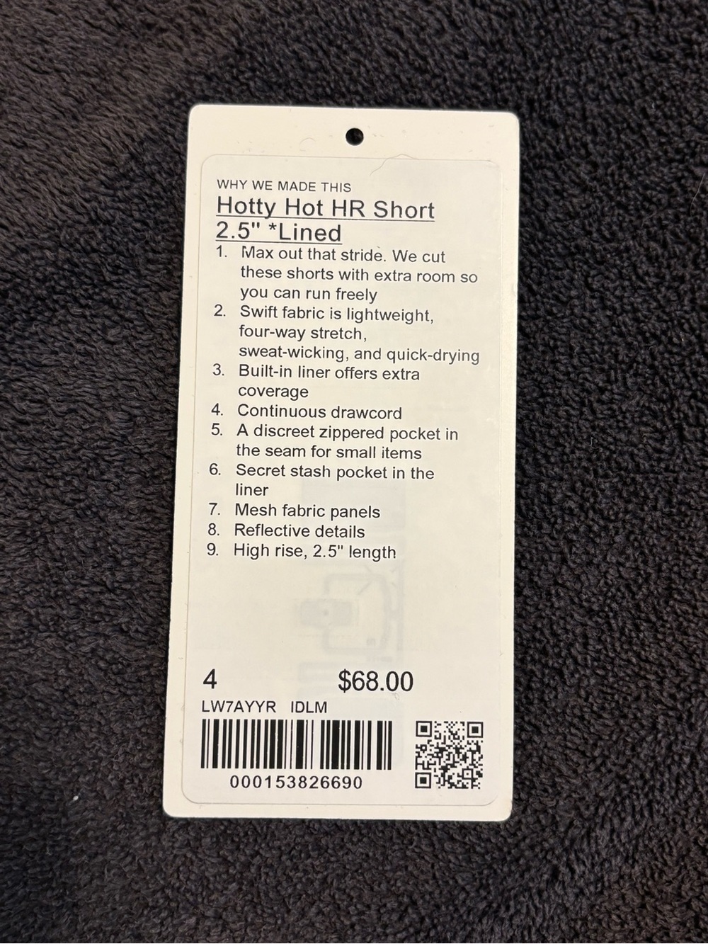 Lululemon lined Hotty Hot HR 2.5” Ideal Mint - Picture 2 of 9